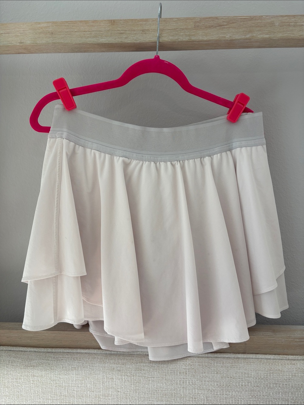 lululemon athletica wornout white layered skater skirt